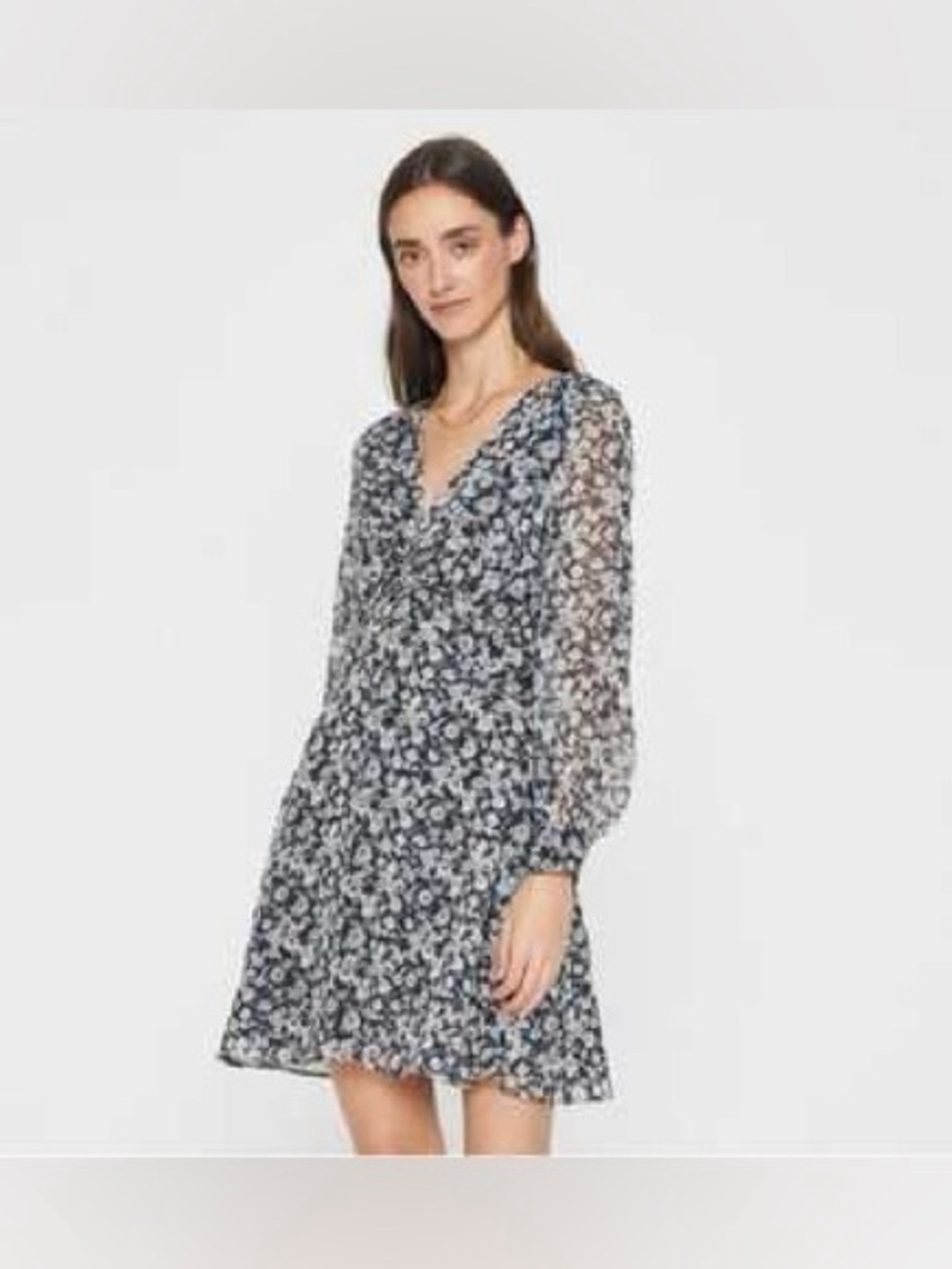 CLUB MONACO - Silk Twist-Front Mini Dress size 4